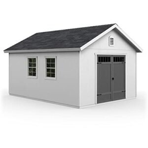 Handy Home Products Scarsdale 12×16 Do-it-Yourself Wooden Storage Shed with Floor